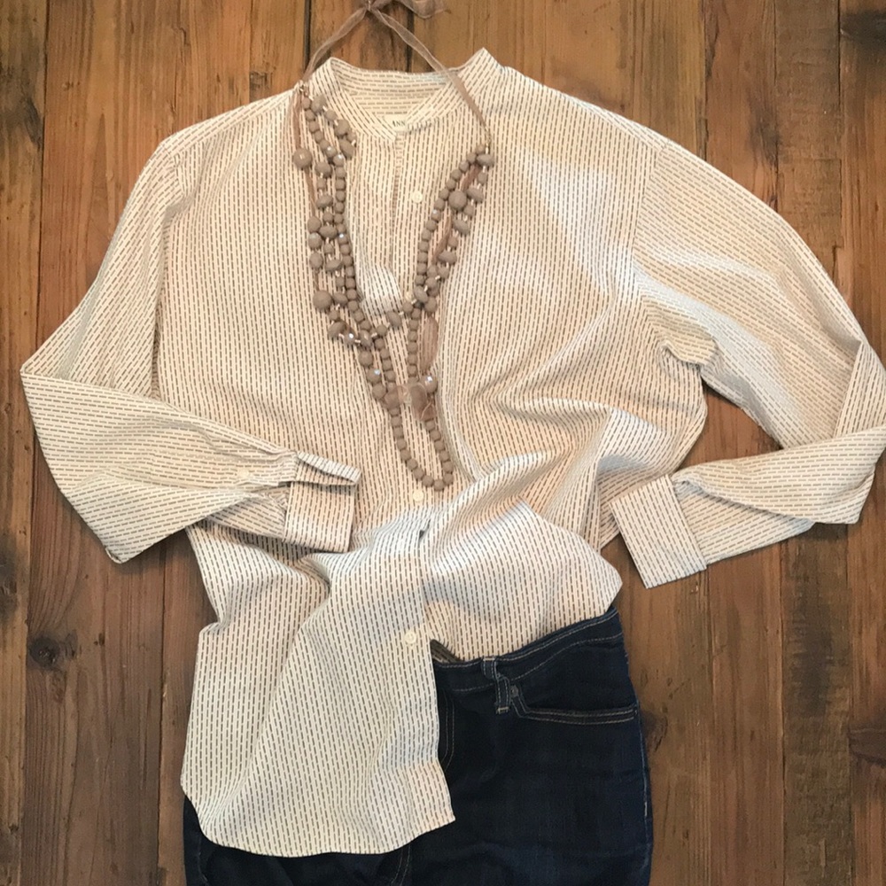 ANN TAYLOR button-down top